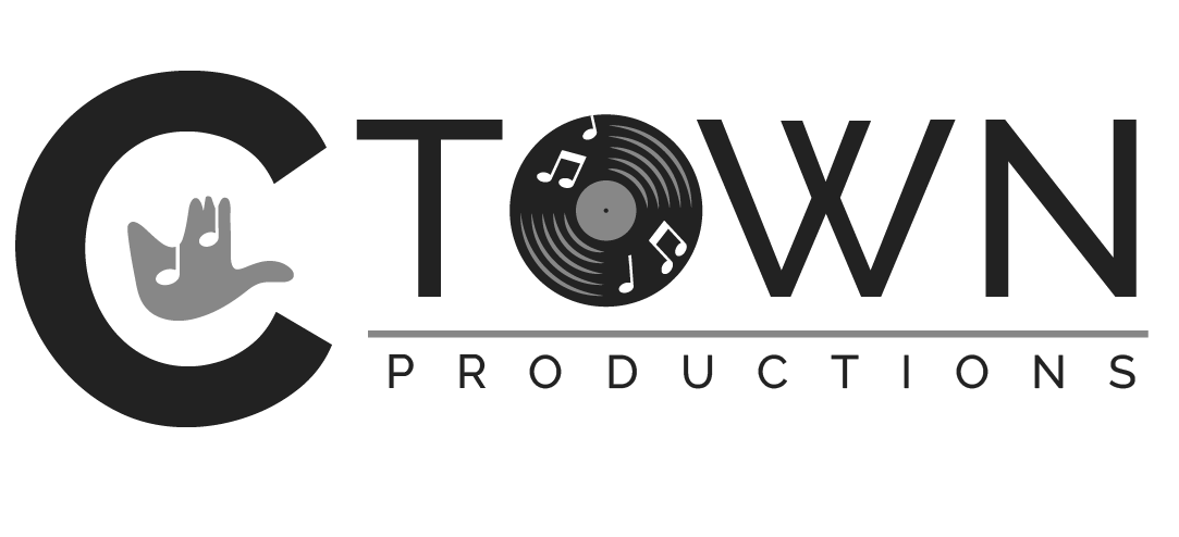 Ctown Production logo, black and white