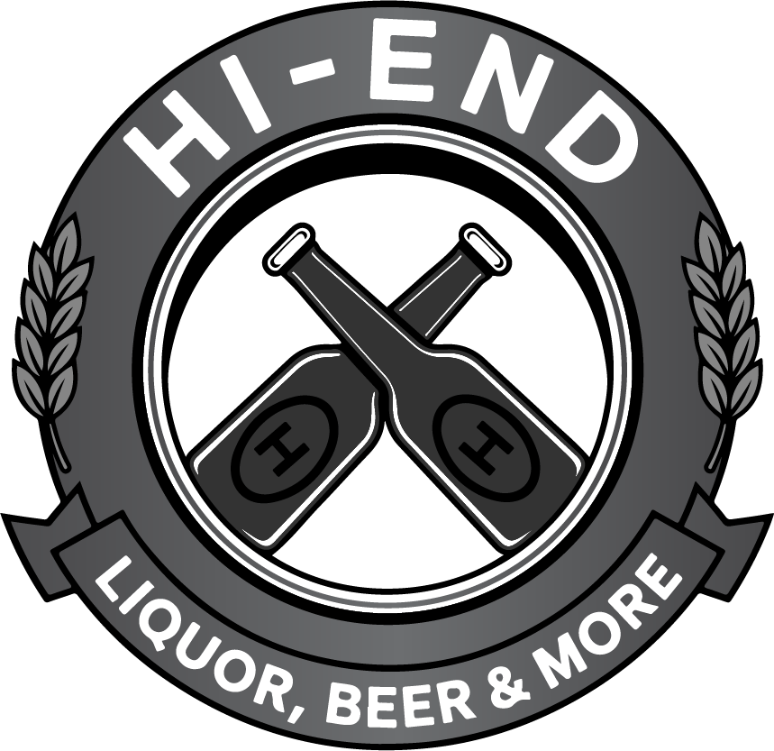 Hi-End logo, black and white