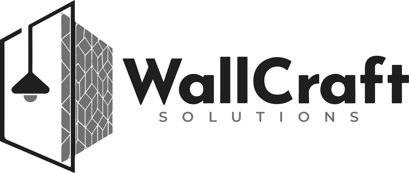 Wallcraft logo, black and white