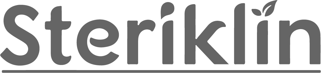 Steriklin logo, black and white