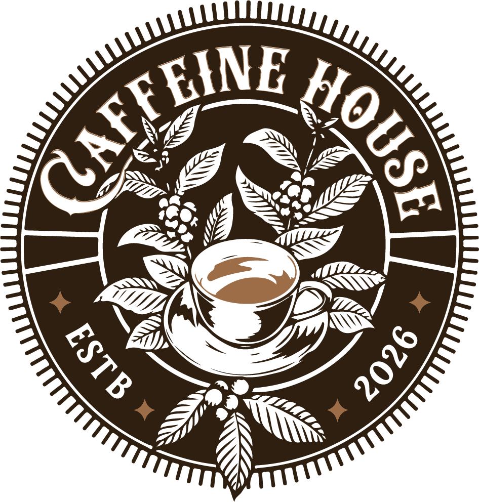 Caffein House logo, full color