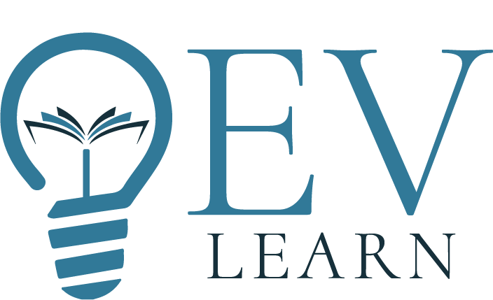 EV Learn logo, full color