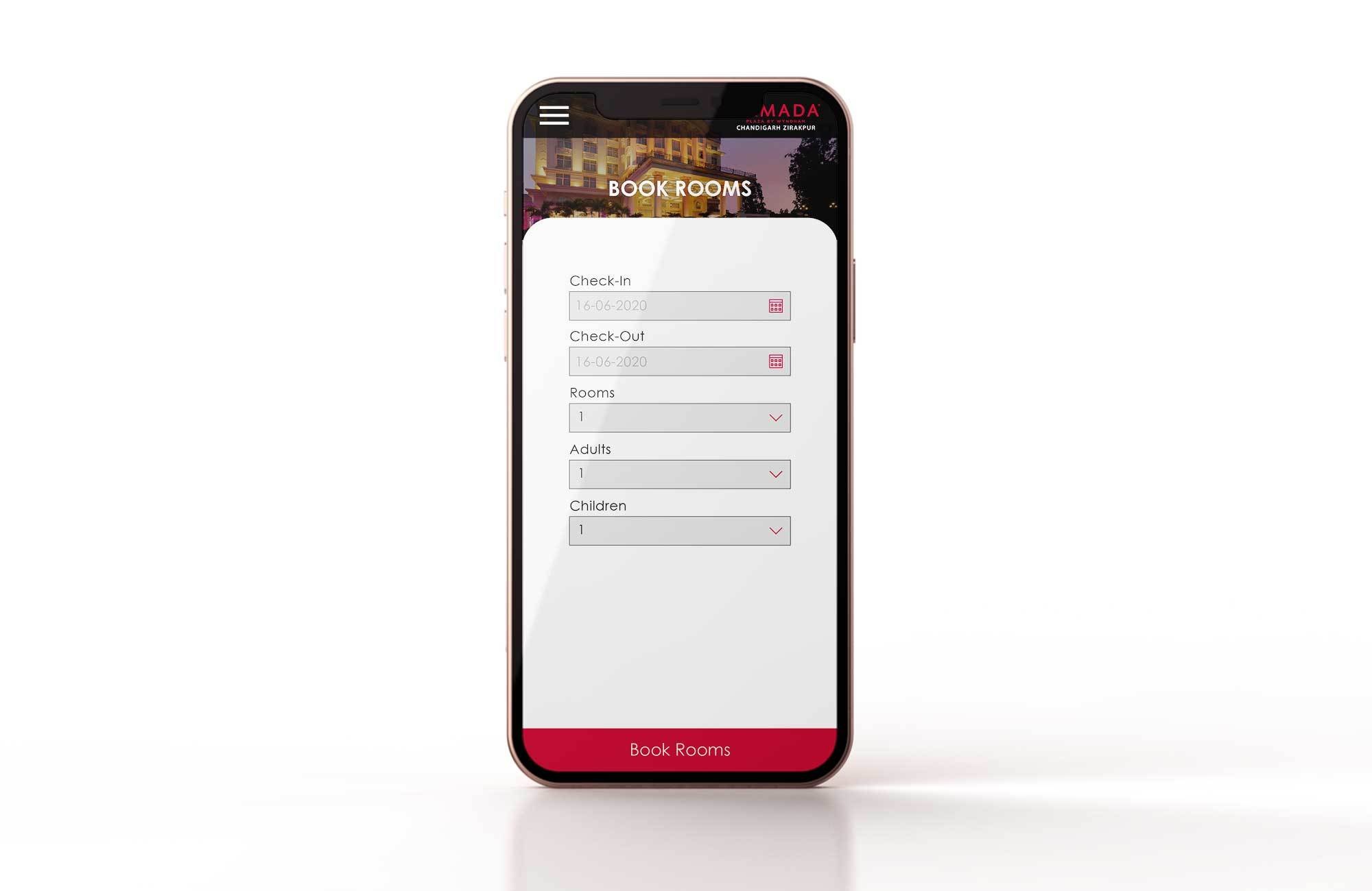 Ramada app screen — Facilities